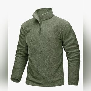 TACVASEN Men's Quarter Zip Long Sleeve Sweatshirt Size XXL